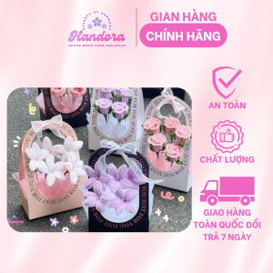 Set giỏ quà hoa kẽm nhung