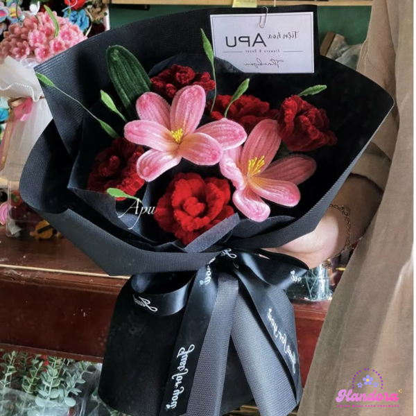 Hoa Hồng Từ Kẽm Nhung - Sản Phẩm Thủ Công Handmade - Hình ảnh 3