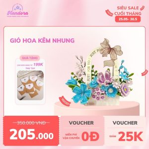 set giỏ hoa