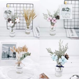 Đồ handmade tặng bạn gái: Lọ hoa khô trang trí