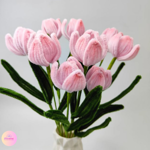 hoa tulip kẽm nhung thành phẩm