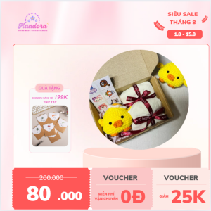 SET QUÀ MÓC KHÓA LEN VÀ TẤT ẤM HANDMADE – QUÀ TẶNG DỄ THƯƠNG