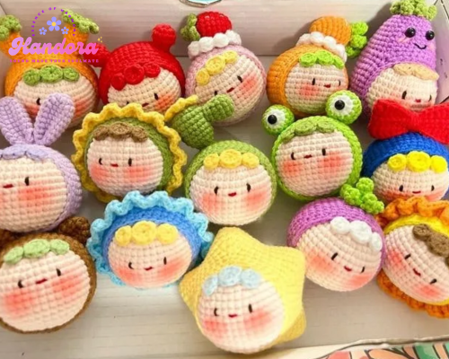 Móc khóa len handmade