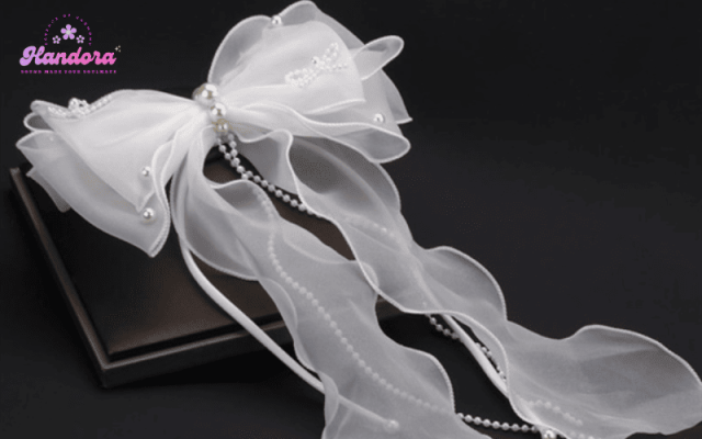 cách làm nơ bằng vải voan