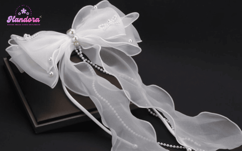 cách làm nơ bằng vải voan